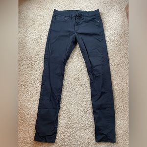 34 extra slim rag and bone navy chino pants fit 1